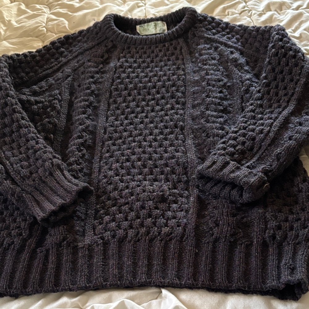 Classic Black Crewneck Sweater for Men